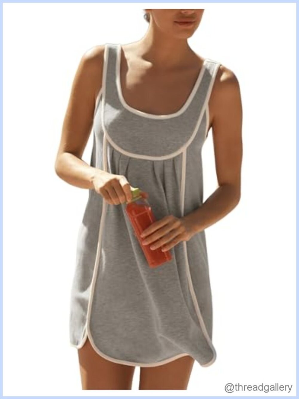 Athletic Sleeveless Mini Dress Casual Workout Tennis Sundress